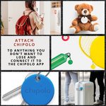CHIPOLO Black (2 PACK Set) - Smart Keyring For Finding, Tracking Your Favorite Item  - Smart Live Now 2021