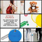Chipolo Yellow (2 PACK Bundle - Bluetooth Smart Key Finder With Replaceable Battery  - Smart Live Now 2021