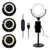 Ergopixel Desktop Tripod Stand with LED Ring Light Black (EP-PC0001) Bilingual  - Smart Live Now 2021