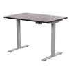 EFFYDESK Home Office Sit Stand Desk (Height Adjustable Electric Standing Desk) - Small Small 125x75x2.5 cm / Gray / Oak Black - Smart Live Now 2021