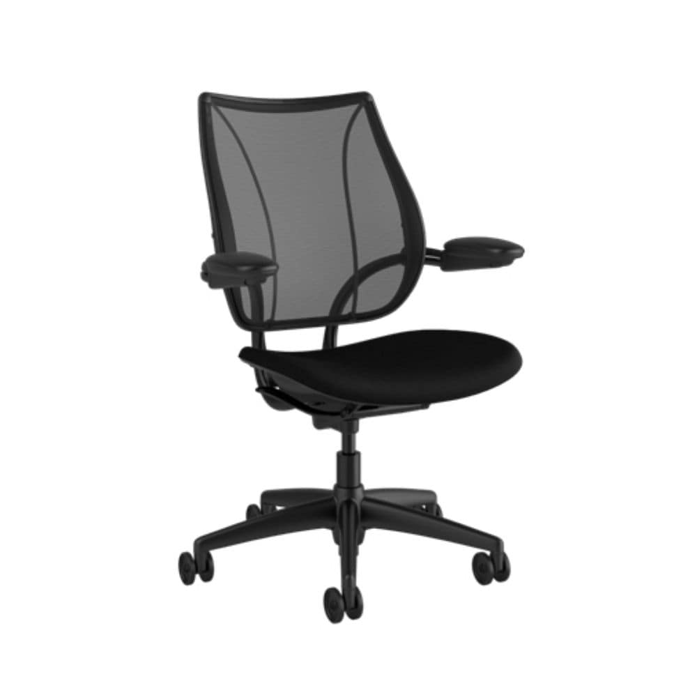 Humanscale Liberty Task Chair Corde Black Fabric Seat Smart