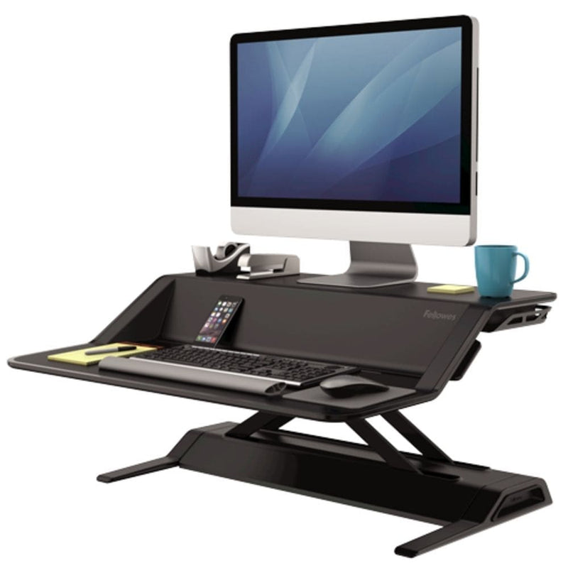Fellowes Lotus Sit-Stand Workstation Black - Smart Live Now 2021