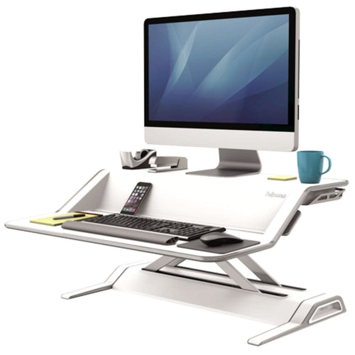 Fellowes Lotus Sit-Stand Workstation White - Smart Live Now 2021