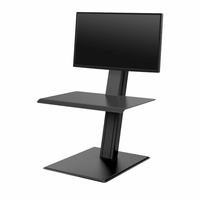 Humanscale QuickStand Eco - Single Monitor Sit Stand Workstation Black - Smart Live Now 2021