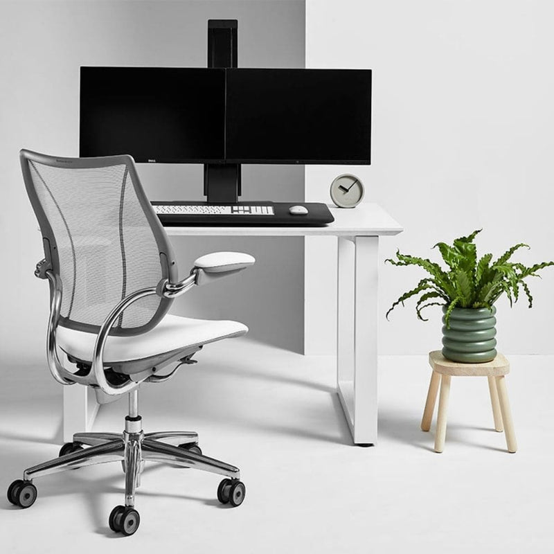 Humanscale QuickStand Eco - Dual Monitor Sit Stand Workstation  - Smart Live Now 2021