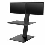 Humanscale QuickStand Eco - Dual Monitor Sit Stand Workstation Black - Smart Live Now 2021
