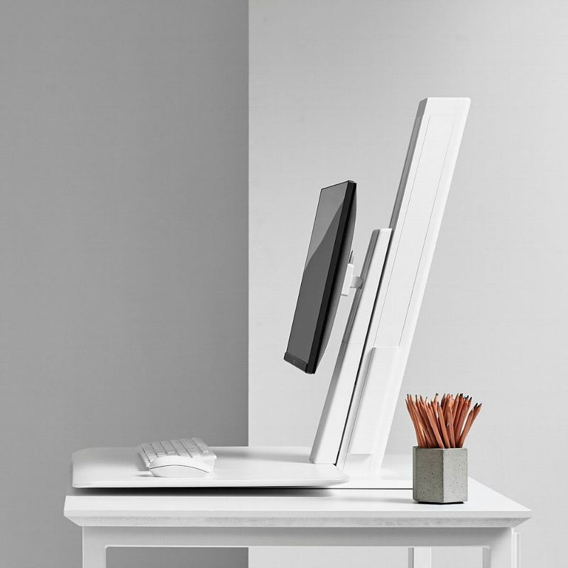 Humanscale QuickStand Eco - Single Monitor Sit Stand Workstation  - Smart Live Now 2021