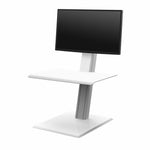 Humanscale QuickStand Eco - Single Monitor Sit Stand Workstation White - Smart Live Now 2021