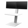 Humanscale QuickStand Eco - Dual Monitor Sit Stand Workstation White - Smart Live Now 2021
