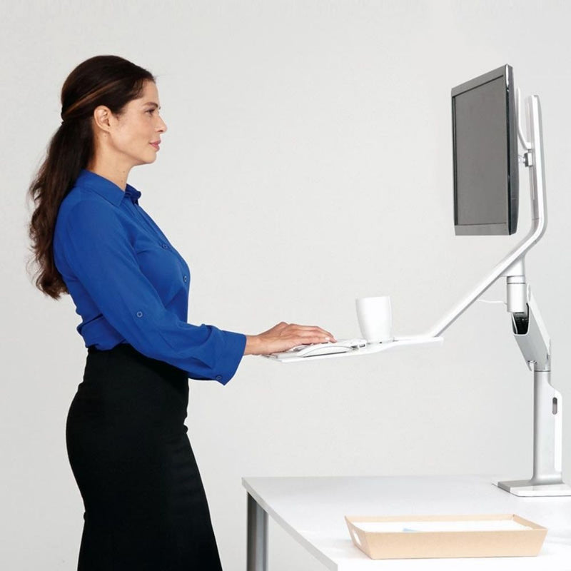Humanscale QuickStand Lite - Sit Stand Workstation - Heavy Single Monitor Mount  - Smart Live Now 2021
