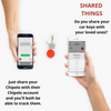 CHIPOLO Black (2 PACK Set) - Smart Keyring For Finding, Tracking Your Favorite Item  - Smart Live Now 2021