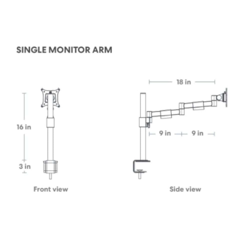 Monitor Arm - Best Dual Monitor Arm Desk Mount by Autonomous